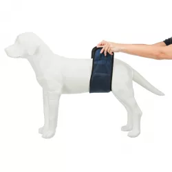 Břišní pás na podložky pro psa samce S-M 37-45cm tmavě modrý TRIXIE