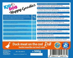 KIDDOG kachní masíčko na tresčí rolce 500 g