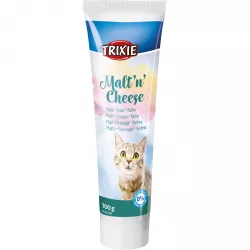 Malt'n'Cheese anti-hairball, se sladem,sýrem a biotinem 100g
