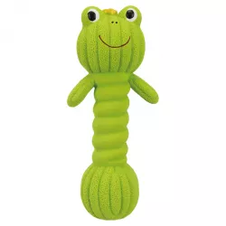 Dumpbell Frog, žába/činka, latex se zvukem, 18cm TRIXIE