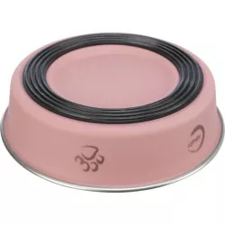 Nerezová miska s bareveným opláštěním pro krátkonosé kočky 0,25l/13 cm TRIXIE