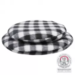 Hřejivý polštářek k nahřátí v mikrovlnné troubě, 26cm, černá/bílá-káro TRIXIE