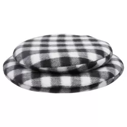Hřejivý polštářek k nahřátí v mikrovlnné troubě, 26cm, černá/bílá-káro TRIXIE