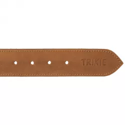 Rustic kožený obojek Heartbeat, M: 38-47cm/40mm, hnědá TRIXIE