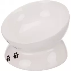 Keramická miska ergonomická, 0,25l/13cm, bílá TRIXIE