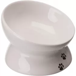 Keramická miska ergonomická, 0,25l/13cm, bílá TRIXIE