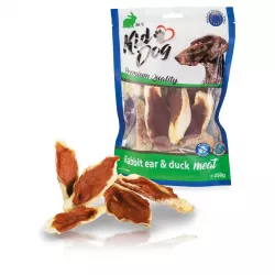 KIDDOG králičí ucho plněné kachnou 250g