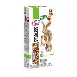 LOLO SMAKERS 3v1 klasy ovoce/zelenina/carob pro hlodavce 135g