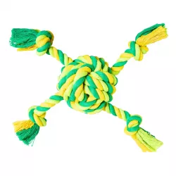 Míč se 4 rameny HipHop bavlněný 29 cm / 255 g limetková, zelená HipHop Dog