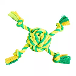 Míč se 4 rameny HipHop bavlněný 29 cm / 255 g limetková, zelená HipHop Dog