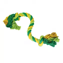 Uzel HipHop bavlněný 2 knoty 41 cm / 460 g limetková, zelená HipHop Dog