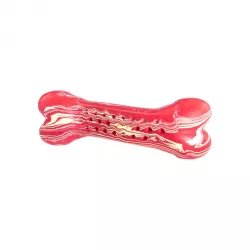 Antibakteriální dentální kost s vůní hovězího steaku HipHop přírodní guma 11 cm HipHop Dog