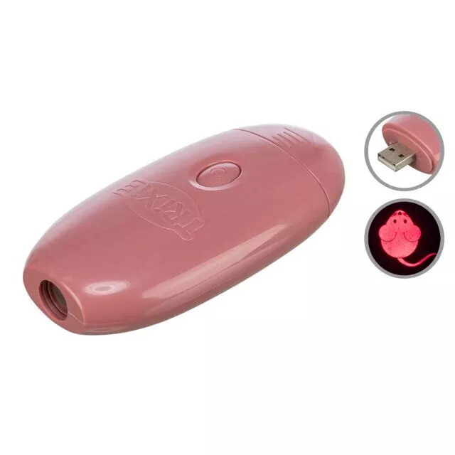 Led světelný ukazatel na povzbuzení instinktu, motiv myš, USB nabíjení, 8,5 cm (RP 2,10 Kč) TRIXIE
