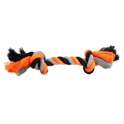Uzel HipHop bavlněný 2 knoty 20 cm / 55 g šedá, tm.šedá, oranžová HipHop Dog