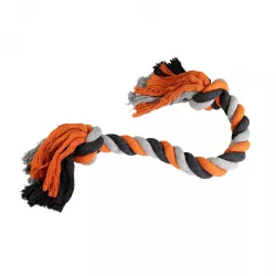 Uzel JUMBO HipHop bavlněný 100 cm / 1000 g šedá, tm.šedá, oranžová HipHop Dog