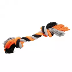 Uzel HipHop bavlněný 2 knoty 20 cm / 55 g šedá, tm.šedá, oranžová HipHop Dog