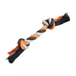 Uzel HipHop bavlněný 2 knoty 20 cm / 55 g šedá, tm.šedá, oranžová HipHop Dog
