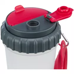 Cestovní zásobník na vodu a krmivo, včetně misky, 2 × 0.35 l/ø11 × 23 cm TRIXIE