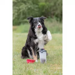 Cestovní zásobník na vodu a krmivo, včetně misky, 2 × 0.35 l/ø11 × 23 cm TRIXIE