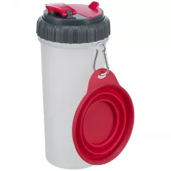 Cestovní zásobník na vodu a krmivo, včetně misky, 2 × 0.35 l/ø11 × 23 cm TRIXIE
