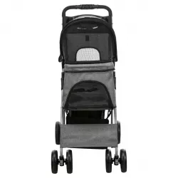 Kočárek pro psy BUGGY, rychlosklápěcí, 47 x 100 x 80cm, 4,9kg, šedá TRIXIE