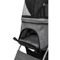 Kočárek pro psy BUGGY, rychlosklápěcí, 47 x 100 x 80cm, 4,9kg, šedá TRIXIE