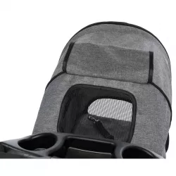 Kočárek pro psy BUGGY, rychlosklápěcí, 47 x 100 x 80cm, 4,9kg, šedá TRIXIE