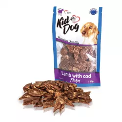 KIDDOG jehněčí lupínky s mořskou treskou 80g