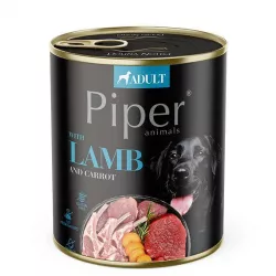 PIPER s jehněčím, mrkví a rýží, konzerva pro psy 800g PIPER s jehněčím, mrkví a rýží, konzerva pro psy 800g