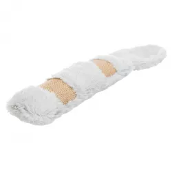 Poduška s ocasem XXL, plyš/juta/catnip, šusticí, 39cm TRIXIE