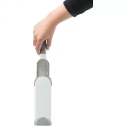 Kartáč na odstranění srsti z textilu, s čistící základnou, 33cm, bílá/šedá TRIXIE