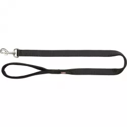 Vodítko PREMIUM s vyplněnou rukojetí 1m/20mm (M-L), - černá TRIXIE