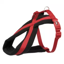 Nylonový postroj PREMIUM podšitý 30-40cm/15mm (XS-S), - červená TRIXIE