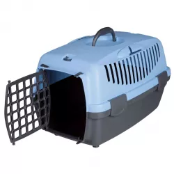 Transportní box CAPRI I. 32x31x48cm max.do 6kg, - tmavě šedá/sv.modrá TRIXIE