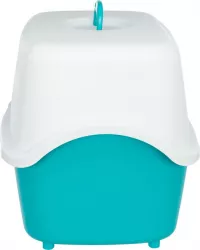 WC VICO kryté s dvířky, bez filtru 56 x 40 x 40 cm, - tyrkysově/bílá TRIXIE