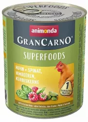 GRANCARNO Superfoods kuře,špenát,maliny,dýňová semínka 800 g pro psy Animonda GRANCARNO Superfoods kuře,špenát,maliny,dýňová semínka 800 g pro psy Animonda