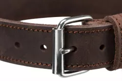 Kožený obojek RUSTIC, S-M: 34-40 cm/ 25 mm, tmavě-hnědá TRIXIE