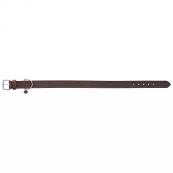 Kožený obojek RUSTIC - tmavě-hnědá M-L:42-48cm/25mm TRIXIE