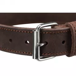 Kožený obojek RUSTIC - tmavě-hnědá M-L:42-48cm/25mm TRIXIE