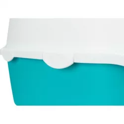 WC VICO kryté s dvířky, bez filtru 56 x 40 x 40 cm, - tyrkysově/bílá TRIXIE