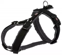 Premium trekingový postroj, M-L: 62-74 cm/25 mm, černá/grafit TRIXIE