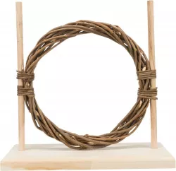 Agility set pro hlodavce - překážka, kruh, dřevo/proutí, 28 × 26 × 12 cm TRIXIE