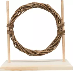 Agility set pro hlodavce - překážka, kruh, dřevo/proutí, 28 × 26 × 12 cm TRIXIE