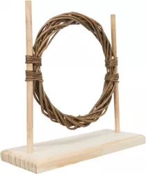 Agility set pro hlodavce - překážka, kruh, dřevo/proutí, 28 × 26 × 12 cm TRIXIE