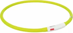 Flash USB svítící obojek XS-XL 70 cm / 10 mm, zelený TRIXIE
