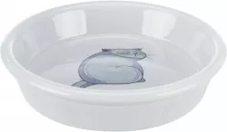 Keramická miska s motivem kočky, 0.25 l/ø 13 cm, šedá TRIXIE