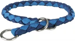 CAVO obojek kulatý "Stop tahání", S: 25-31 cm/ø 12 mm, indigo/královská modrá TRIXIE