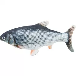 Ryba jako živá, mrskající se, s catnipem, látka, 30cm TRIXIE