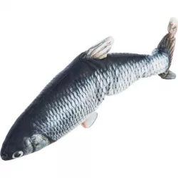 Ryba jako živá, mrskající se, s catnipem, látka, 30cm TRIXIE