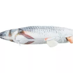 Ryba jako živá, mrskající se, s catnipem, látka, 30cm TRIXIE